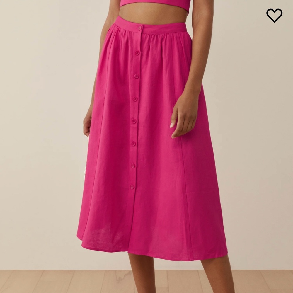 Reformation: Orzo Linen Skirt